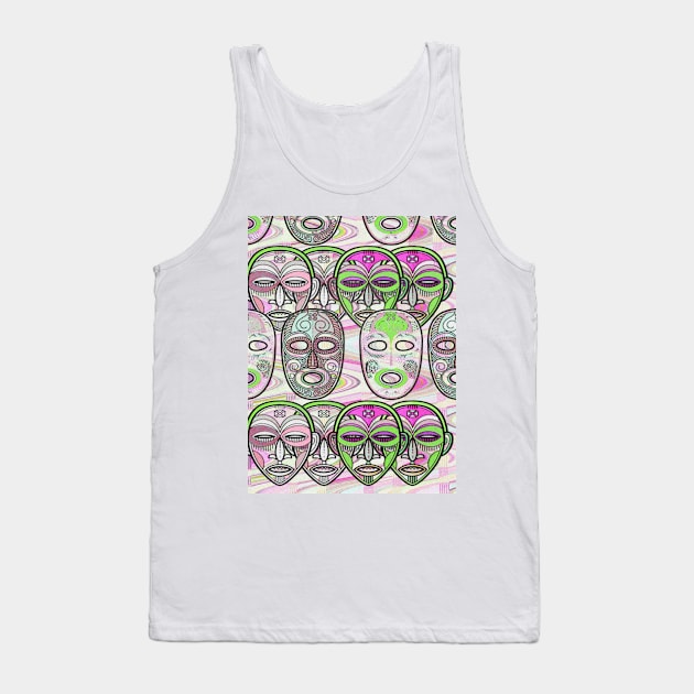 African Masks V7 Tank Top by walil designer